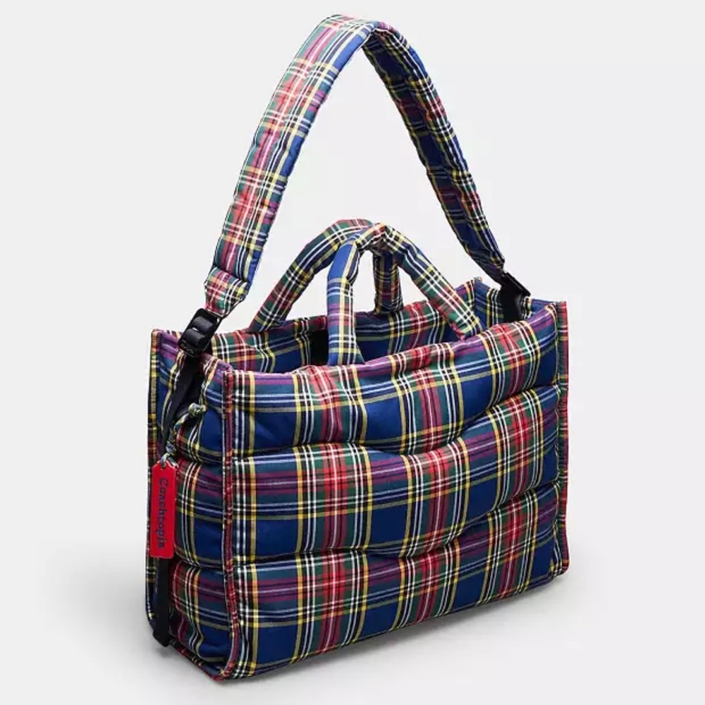ISO Coachtopia Loop Tote With Plaid Quilting